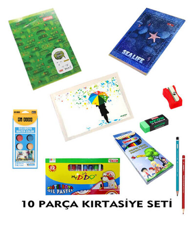 Alkan - 10 Parça İlk Öğretim Kırtasiye Seti