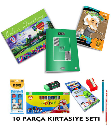 10 Parça Orta Öğretim Kırtasiye Seti - Thumbnail