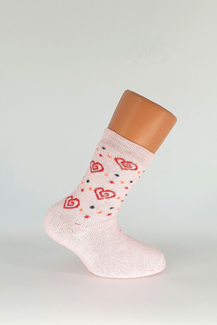 Alkan - 2-13 Yaş Kız Çocuk Kışlık Havlu Çorap 12'li