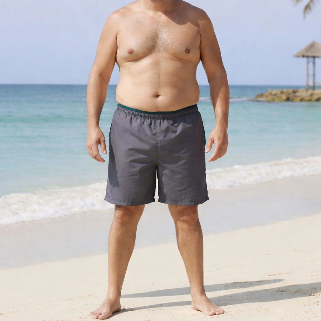 Alkan Battal Erkek Deniz Şortu Cepsiz 10'lu Seri