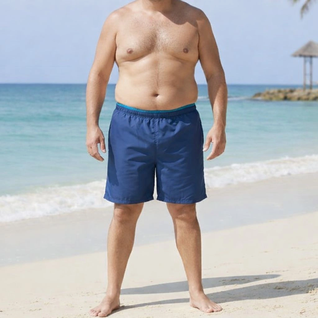 Alkan Battal Erkek Deniz Şortu Cepsiz 10'lu Seri