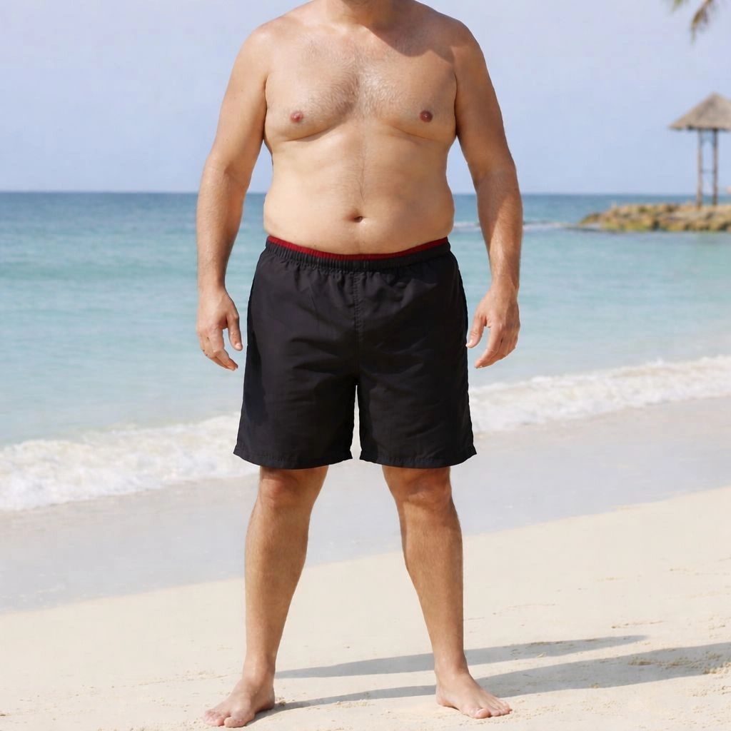 Alkan Battal Erkek Deniz Şortu Cepsiz 10'lu Seri - Thumbnail