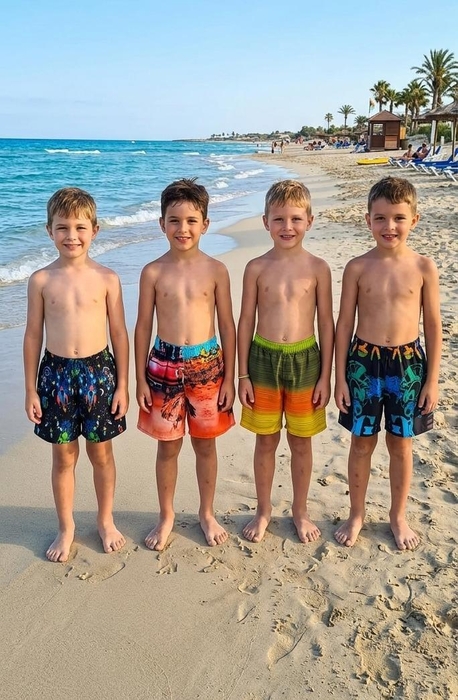 Alkan Digital Çocuk Deniz Şortu 5'Li 