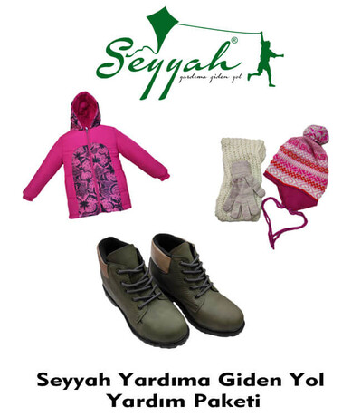 Seyyah Yardım Paketi - Mont-Bot-Atkı Bere Eldiven Set