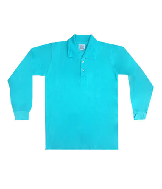 Yetişkin Polo Yaka Uzun Kollu Unisex Tişört