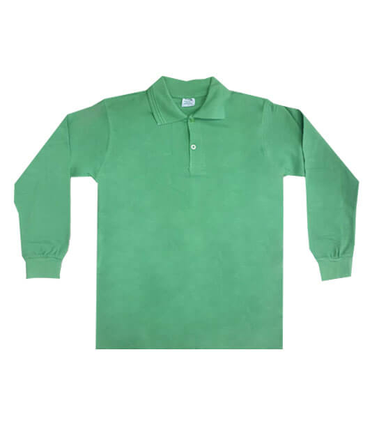 Yetişkin Polo Yaka Uzun Kollu Unisex Tişört