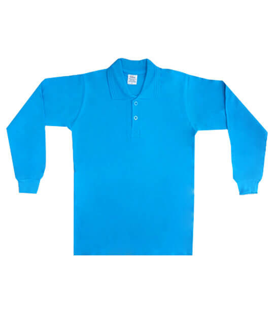 Yetişkin Polo Yaka Uzun Kollu Unisex Tişört