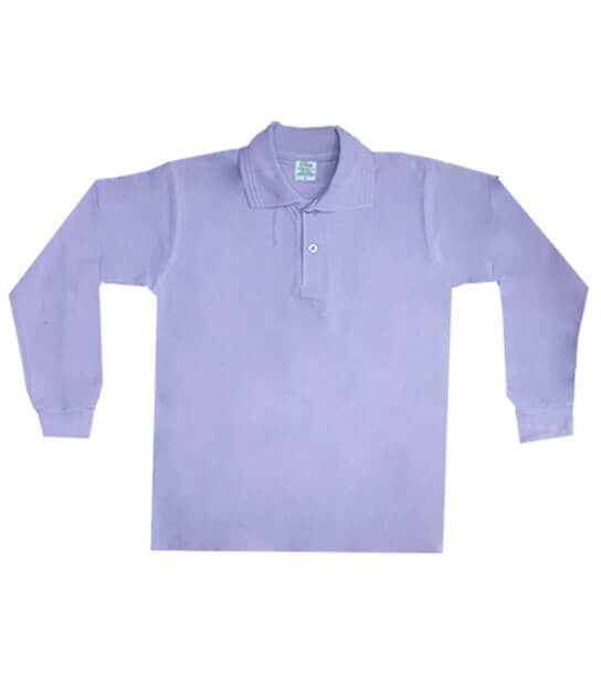 Yetişkin Polo Yaka Uzun Kollu Unisex Tişört