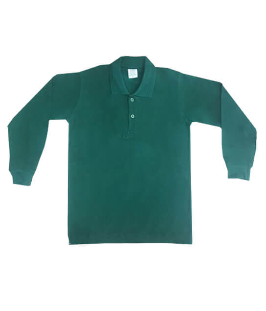 Yetişkin Polo Yaka Uzun Kollu Unisex Tişört