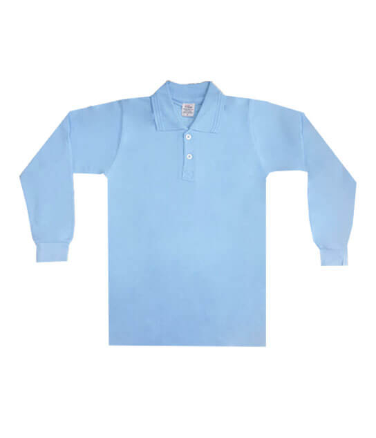 Yetişkin Polo Yaka Uzun Kollu Unisex Tişört